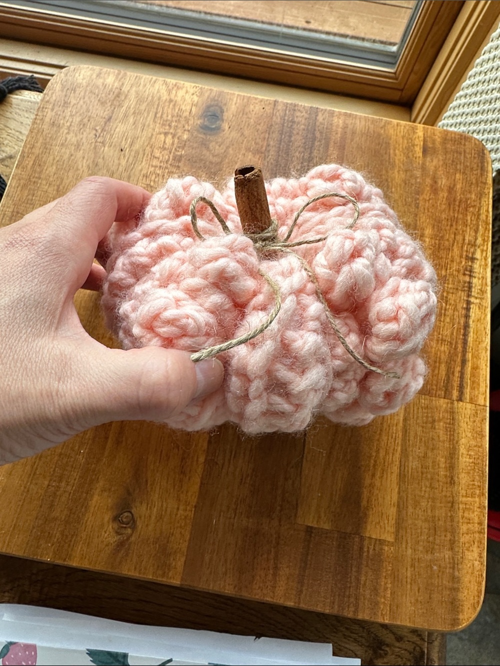 Crochet pumpkin decor - fall decorations - handmade knit pumpkins thanksgiving - Picture 3 of 7